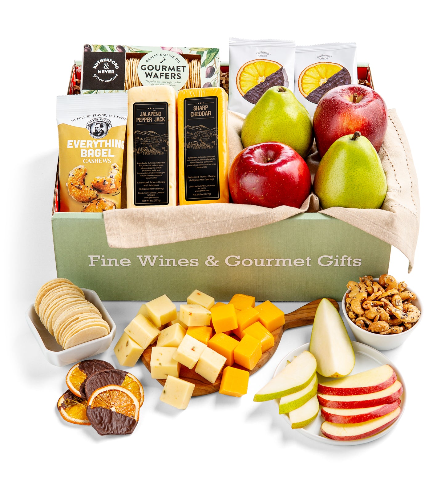 Fresh Fruit Duo and Cheese Gift Box