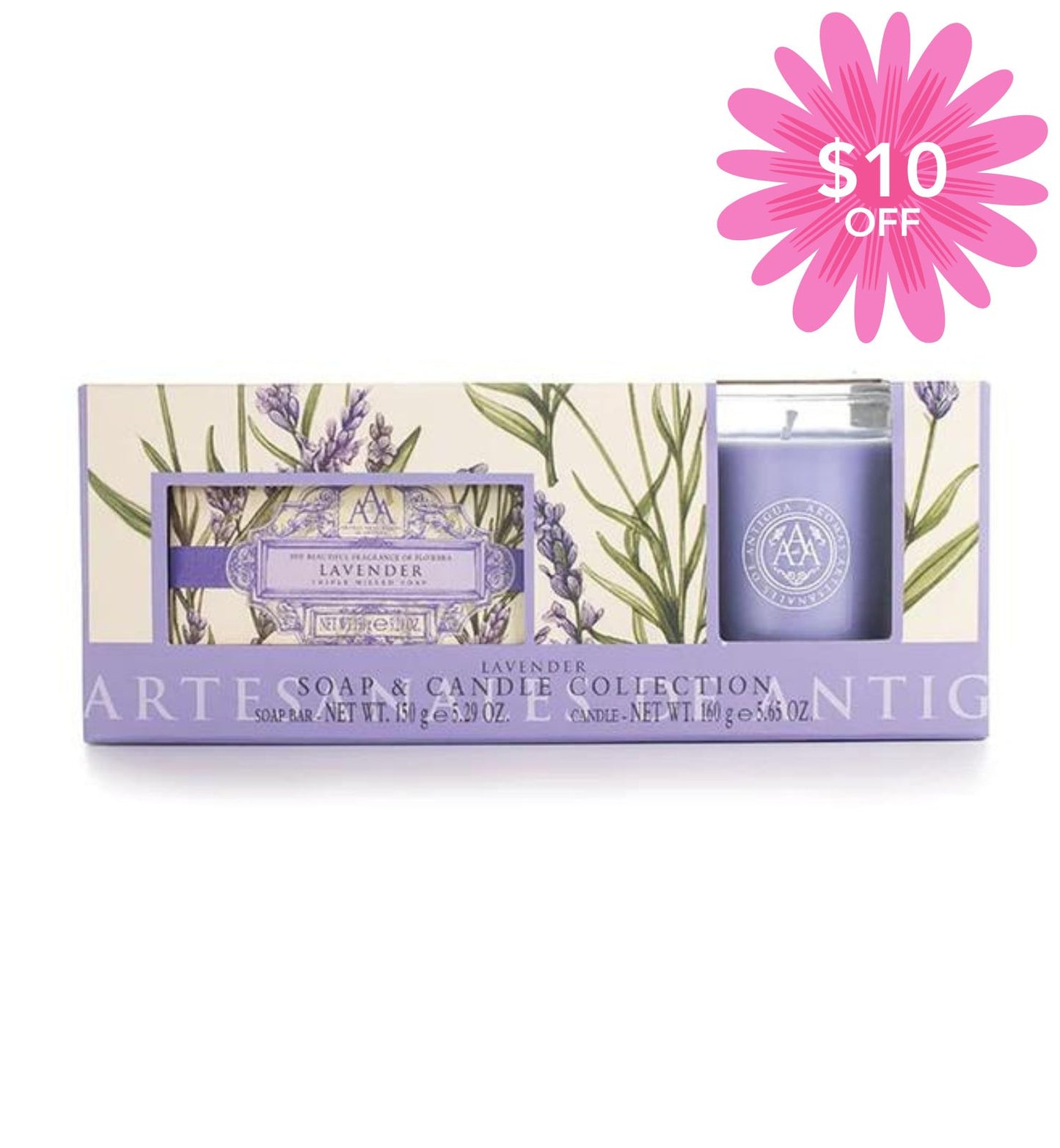 Lavender Soap and Candle Gift Set